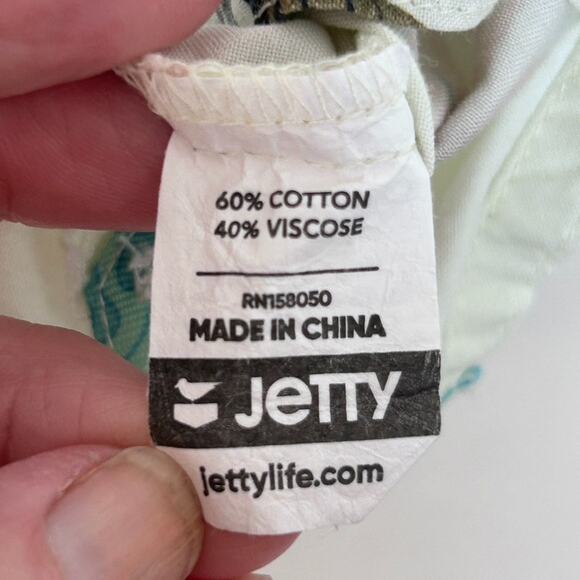 jetty mens xl Dockside Party cotton/viscose floral Hawaiian Style buttonup shirt - Picture 6 of 9